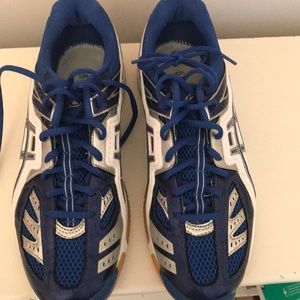 Blue ASICS  Volleyball Shoes